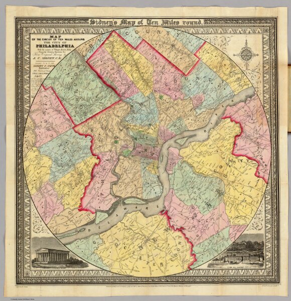 Map ... Around The City Of Philadelphia.