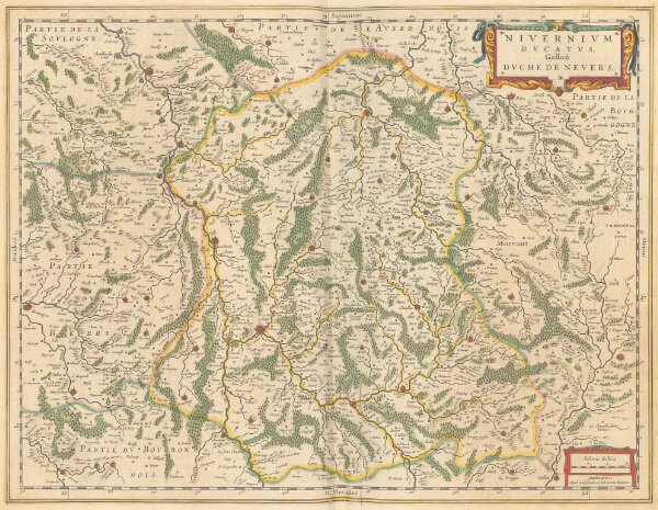 Nivernium Ducatus, Gallicè Duche De Nevers. [Karte], in: Le théâtre du ...