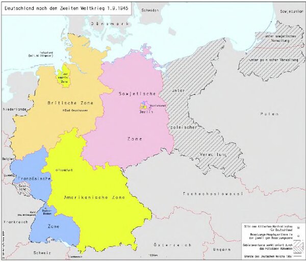 Deutschland nach dem Zweiten Weltkrieg 1.9.1945