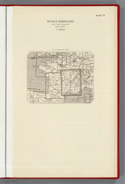 Index: France South-East, Plate 71, V. III