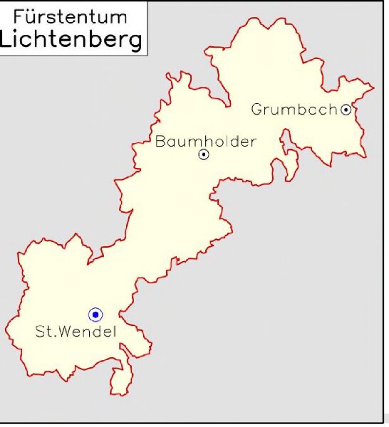 Fürstentum Lichtenberg [1830] [Nebenkarte]