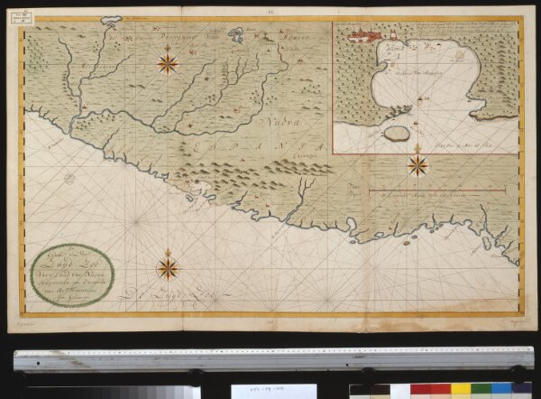 Een gedeelte van de Zuijd-Zee vant land van Nueva Hispaniola van Zacatula tot R. en Pt. Haztatlan int groot