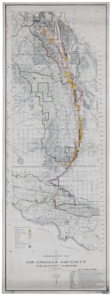 Topographic Map of the Los Angeles Aqueduct and Adjacent Territory