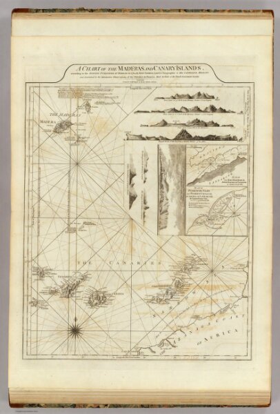 A chart of the Maderas and Canary Islands.