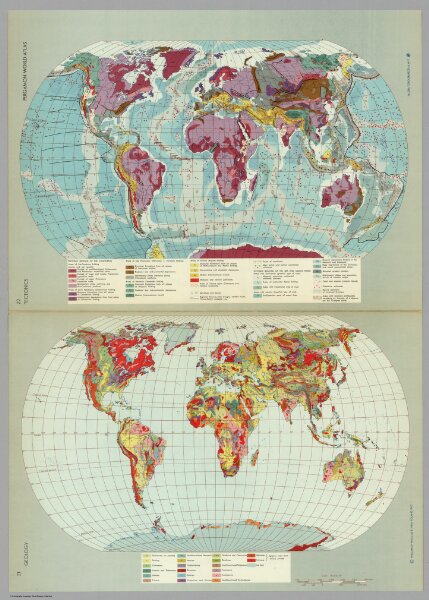 Geology.  Tectonics.  Pergamon World Atlas.