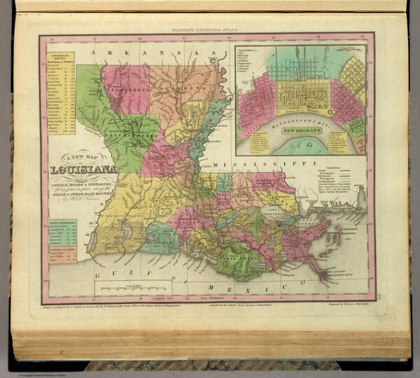 New Map Of Louisiana.