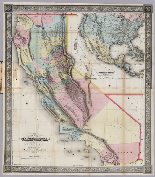 New Map Of California