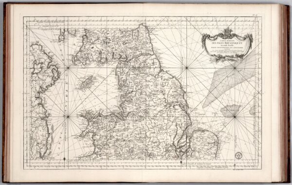 Carte Reduite des Isles Britanniques Second Feuille Partie Septentrionale de l'Angleterre.