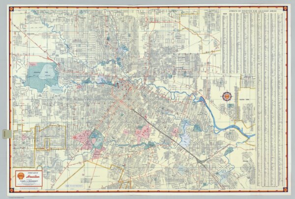 Shell Street Map of Houston.  (duplicate).