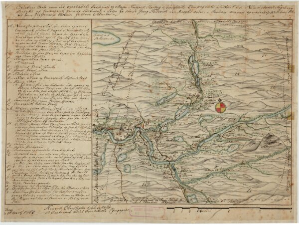 Kartblad 90-2: Cituations Carte over det Overhaldske Præstegield og Major F. H. Sommerschields Compagnie; versjon 2