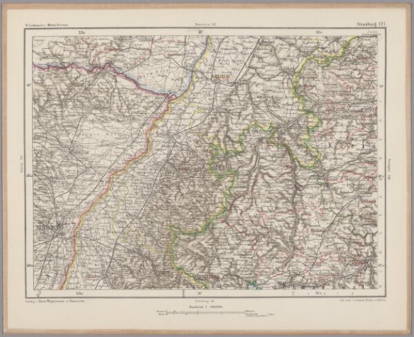 Strasburg 127, uit: [W. Liebenow's Special-Karte von Mittel-Europa]