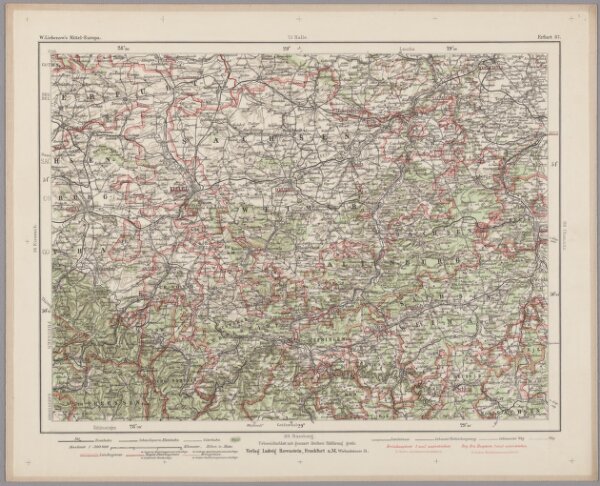 Erfurt 87, uit: Special-Karte von Mittel-Europa / nach amtlichen Quellen bearbeitet von W. Liebenow