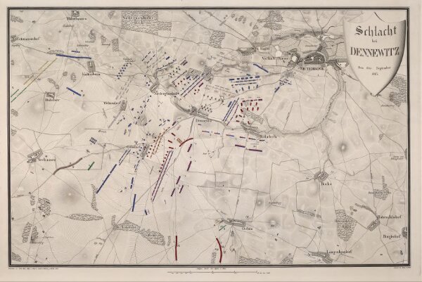 Schlacht bei Dennewitz Den 6ten September 1813