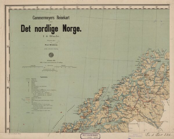 Norge 19 Cammermeyers Reisekart over det nordlige Norge