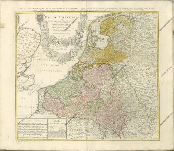 mapa z atlasu "Atlas compendiarius quinquaginta tabularum geographicarum Homannianarum :"