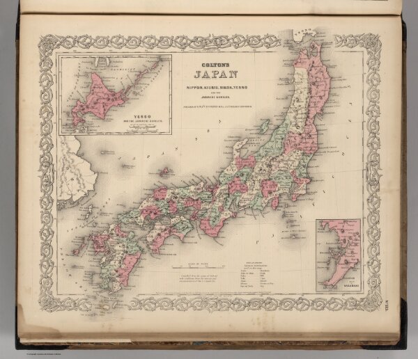 Japan. Nippon, Kiusiu, Sikok, Yesso and the Japanese Kuriles.