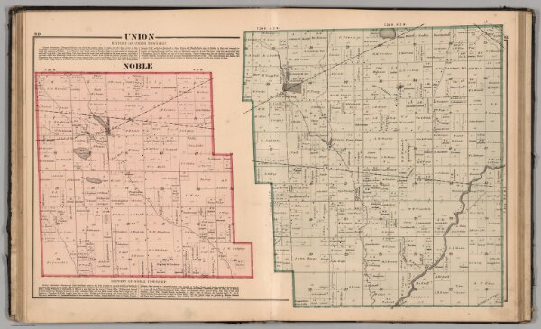 Union and Noble Townships, Laporte County, Indiana.