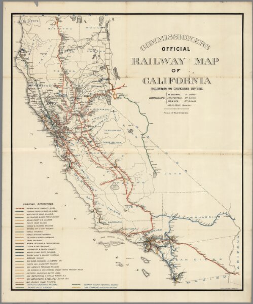 Railway Map of California