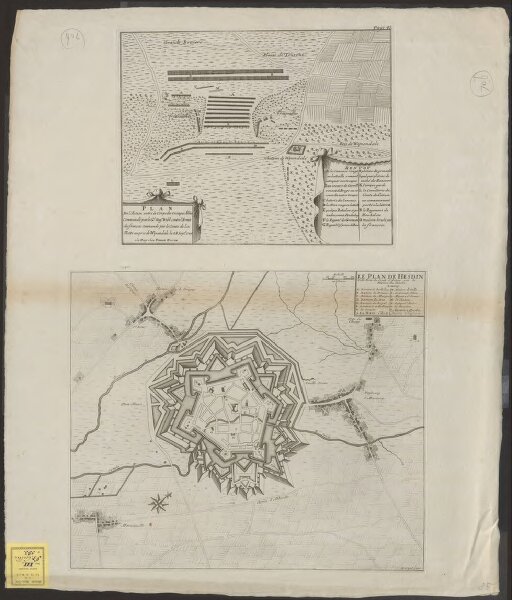 Le plan de Hesdin: ville forte du Comté d'Artois sur la riviere du Canche