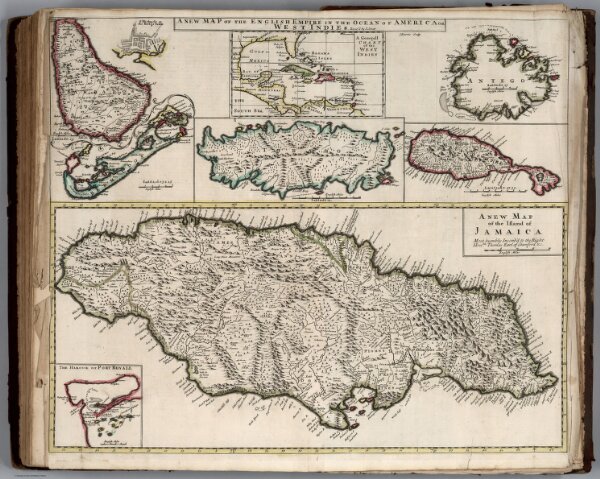 New Map of the English Empire in the Ocean of America or West Indies.