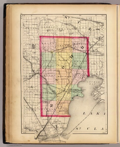 (Map of Macomb County, Michigan)