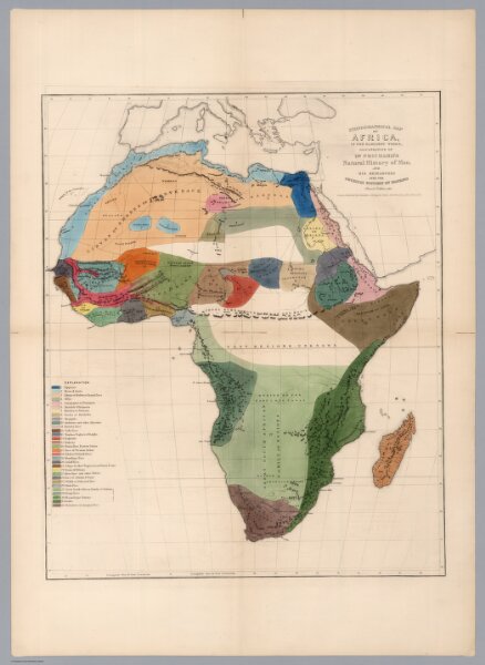 Ethnographical Map of Africa, in the Earliest Times.