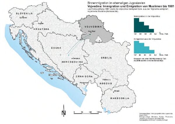 Vojvodina: Immigration und Emigration von Muslimen bis 1981