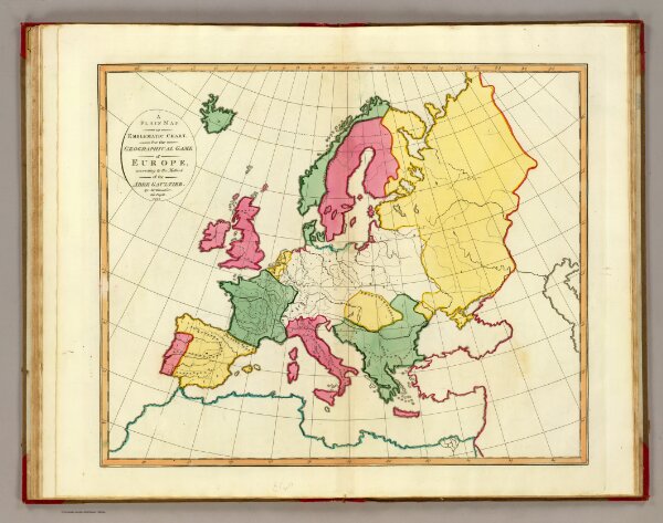 Plain map Europe.