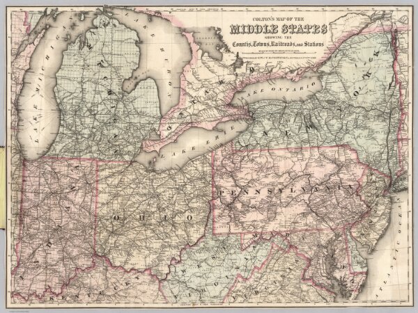 Map Of The Middle States