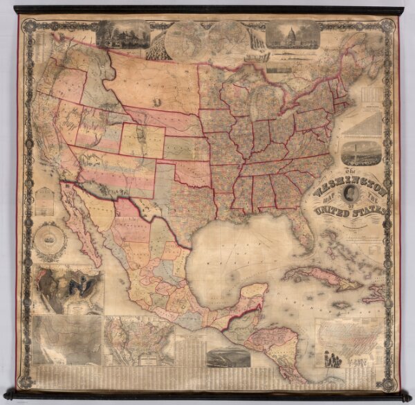 Washington Map of the United States.