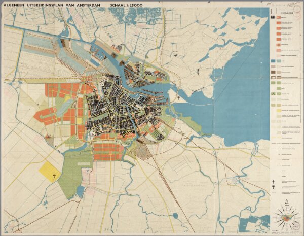 Algemeen uitbreidingsplan van Amsterdam : [plankaart]
