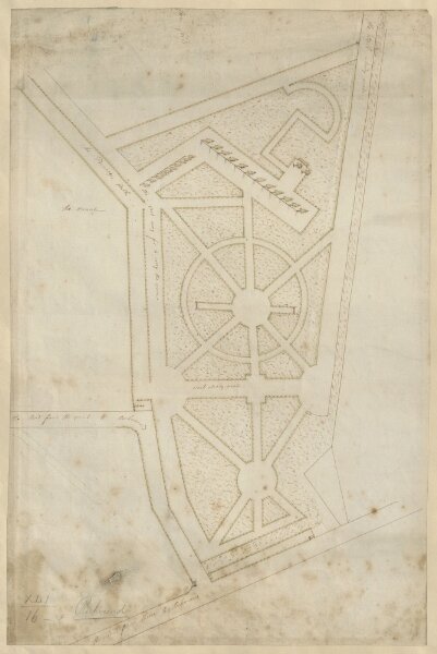 [Plan of the wilderness in Richmond Gardens].