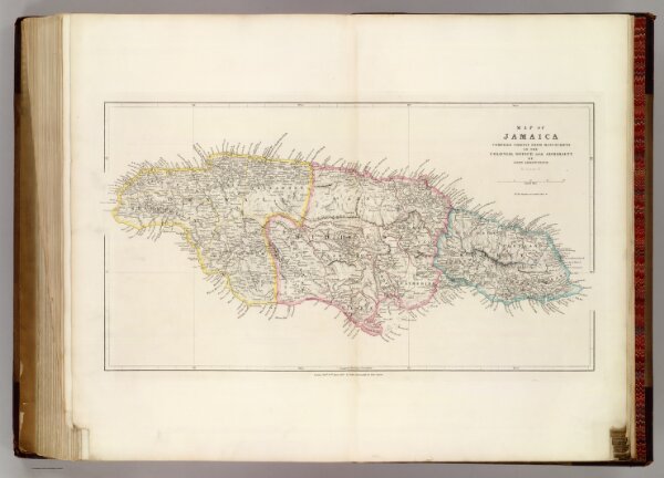 Map of Jamaica.