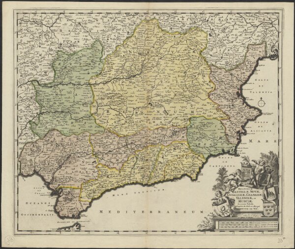 Regnorum Castellae novae, Andalusiae, Granadae Valentiae, et Murciae accurata tabula