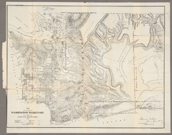Map of a Part of Washington Territory,1860-61
