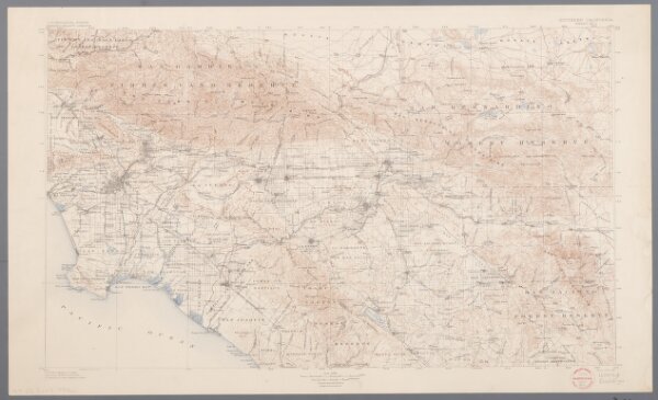 [Recto], uit: [Los Angeles-Riverside area] / R.U. Goode, geographer in charge ; comp. by J.E. Rockhold
