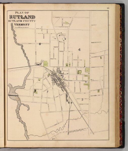 Plan of Rutland, Rutland County, Vermont.