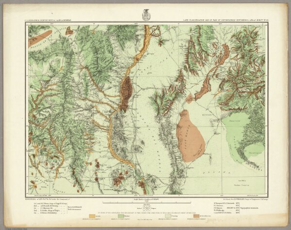 84. Land Classification Map Of Part Of Southwestern New Mexico.