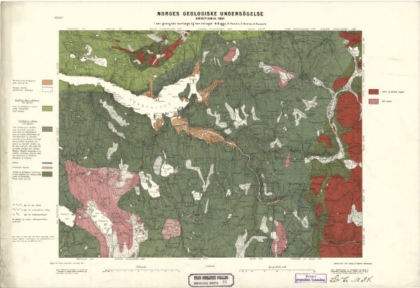 Geologisk kart 36: NorgesGeologiske Undersøgelse,  Rektangel 47A Selbu