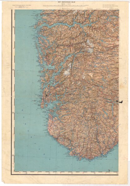 Norgesavdelingen 209-3: Kart over det sydlige Norge