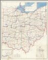 Post Route Map of the State of Ohio Showing Post Offices ... August 15, 1960.