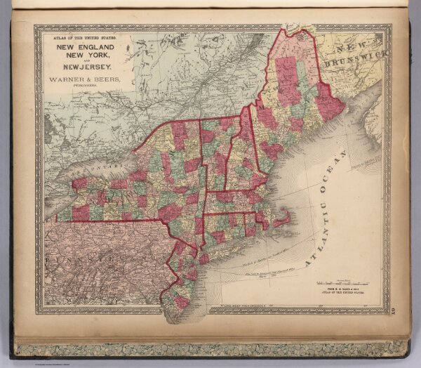 Atlas of the United States, New England, New York, and New Jersey.