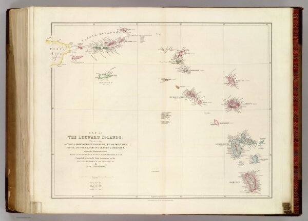 Map of The Leeward Islands.