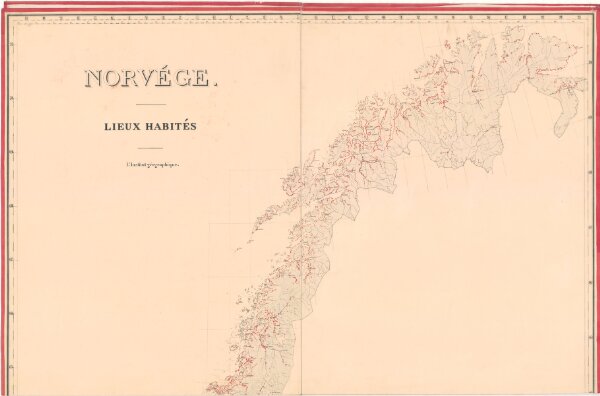 Statistikk kart 7 nord: Norvége. Lieux Habités