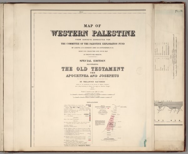 (Sheet 1).  Western Palestine Illustrating The Old Testament, The Apocrypha and Josephus.