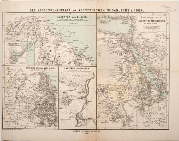 Der Kriegsschauplatz im aegyptischen Sudan, 1883 & 1884