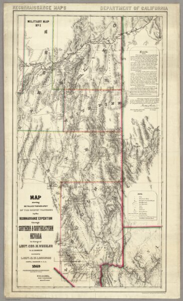 Topography Of Southern & Southeastern Nevada.