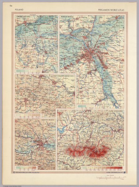 Poland.  Pergamon World Atlas.