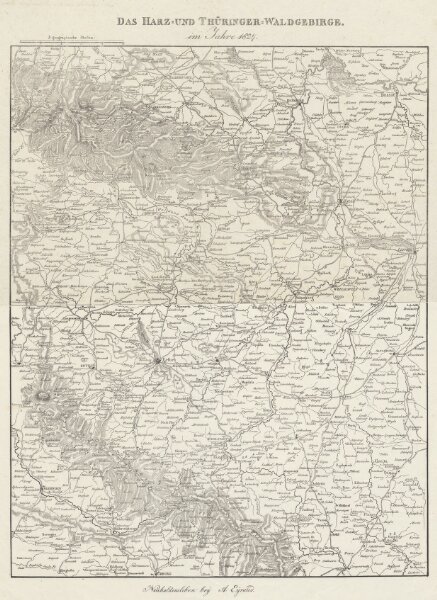 Das Harz- und Thüringer-Waldgebirge im Jahre 1824