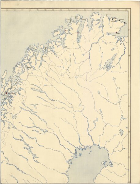 Spesielle kart 18 Nord-øst: Telegrafkart over Norge